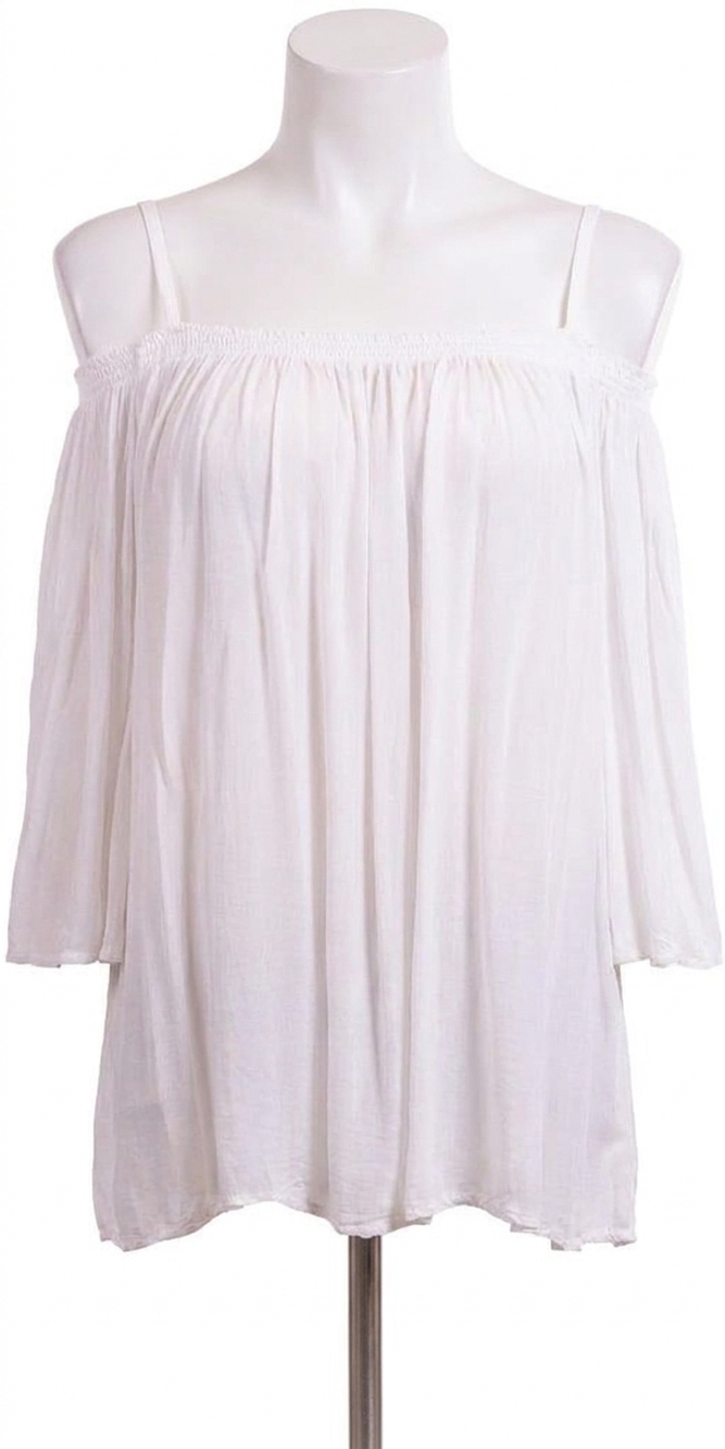 NEW GIGI MODA arianna square neck top in white